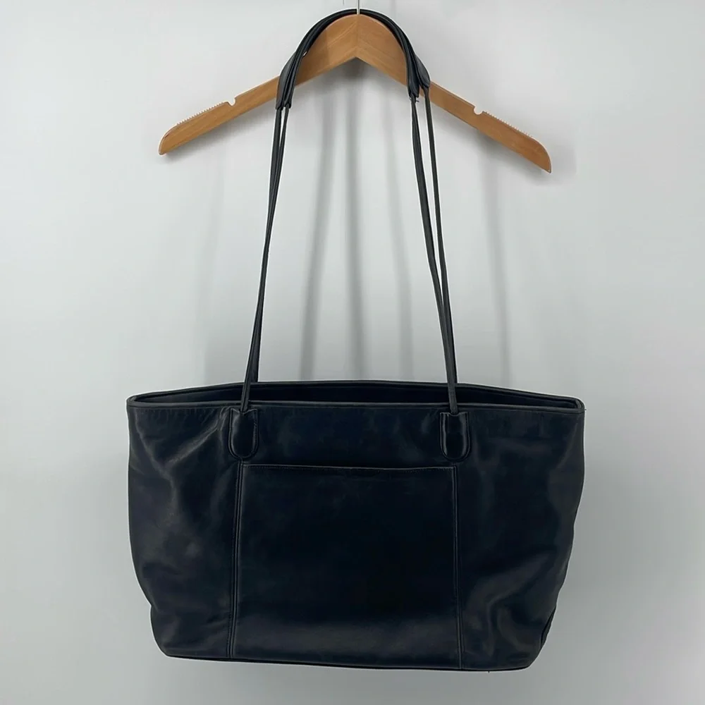Coach | Bags | Coach Vintage Leather Tote In Black Style 467 A6